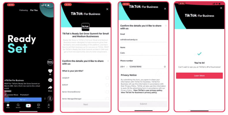 How do you generate leads on tiktok