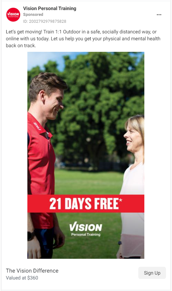 vision personal training