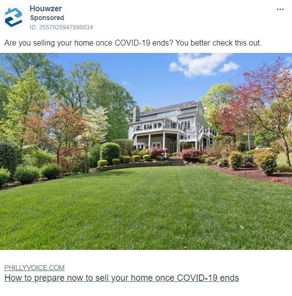 real estate Facebook ads examples