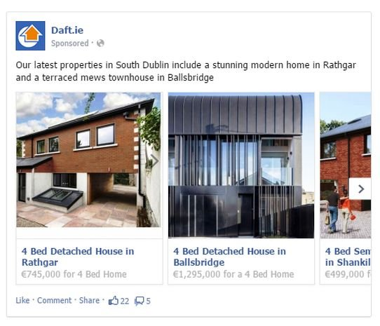 real estate facebook ad example