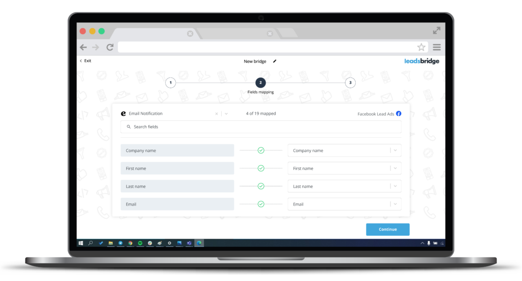 Fields mapping on LeadsBridge