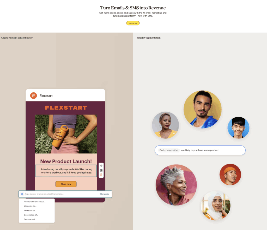 Mailchimp integration