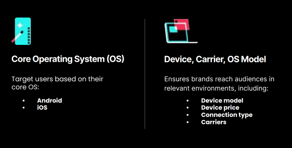 tiktok ads targeting option-device targeting