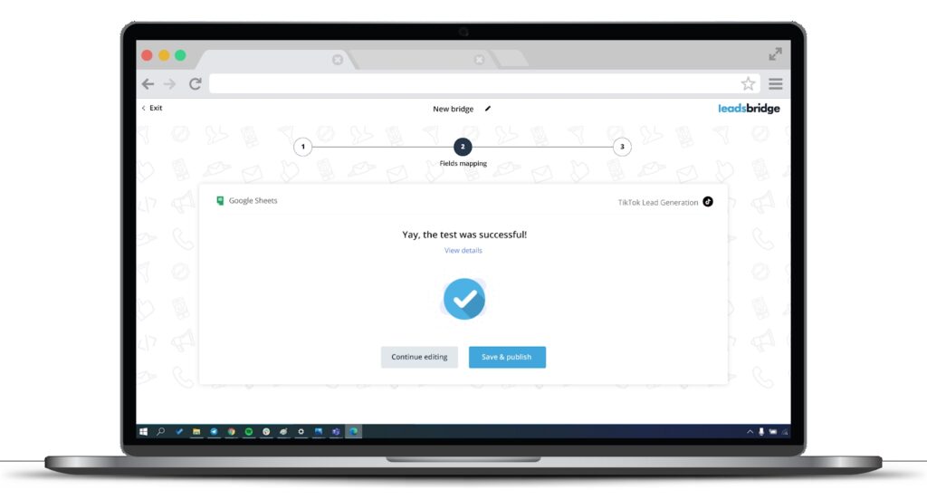 Testing TikTok Lead Generation and Google Sheets on LeadBridge