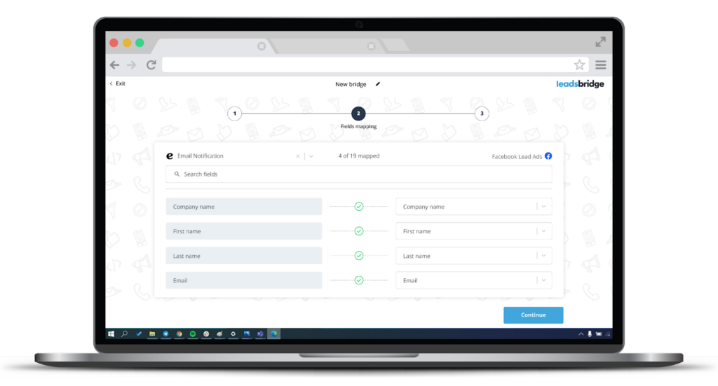 Fields mapping on LeadsBridge