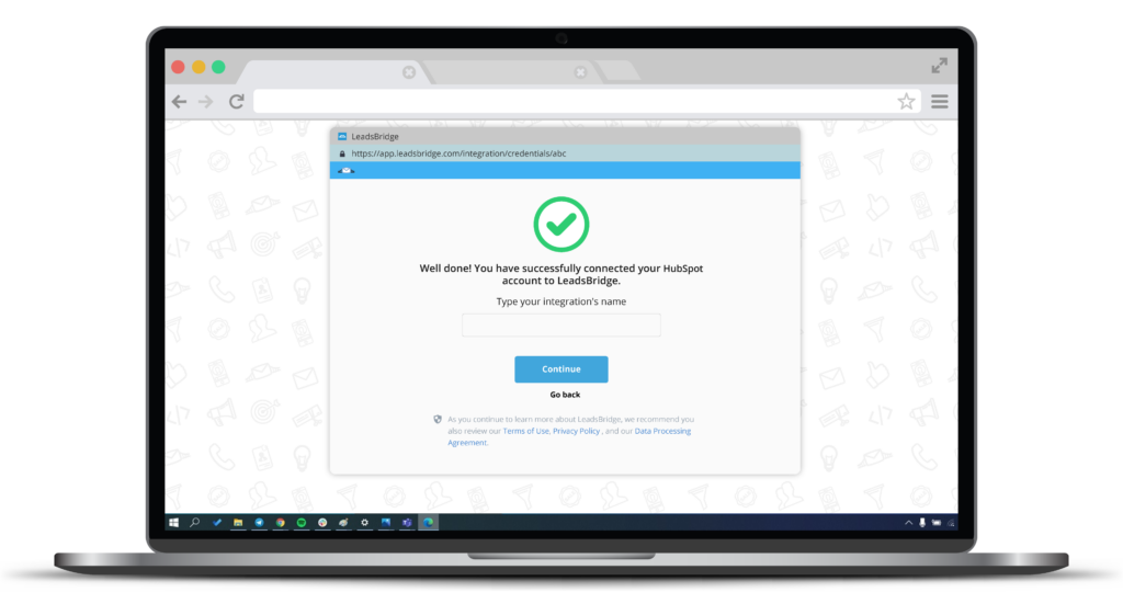 Authorize LeadsBridge to connect to your HubSpot account