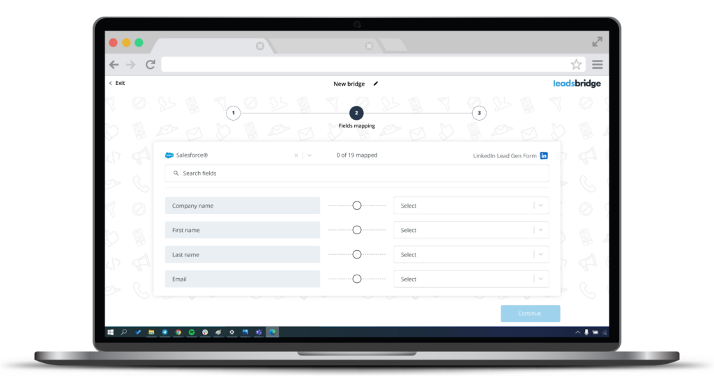 Fields mapping on LeadsBridge