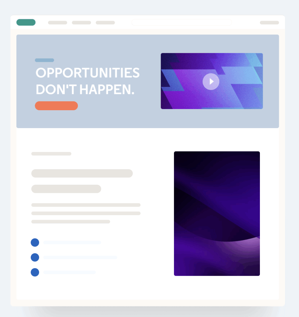 LinkedIn Ads via landing pages