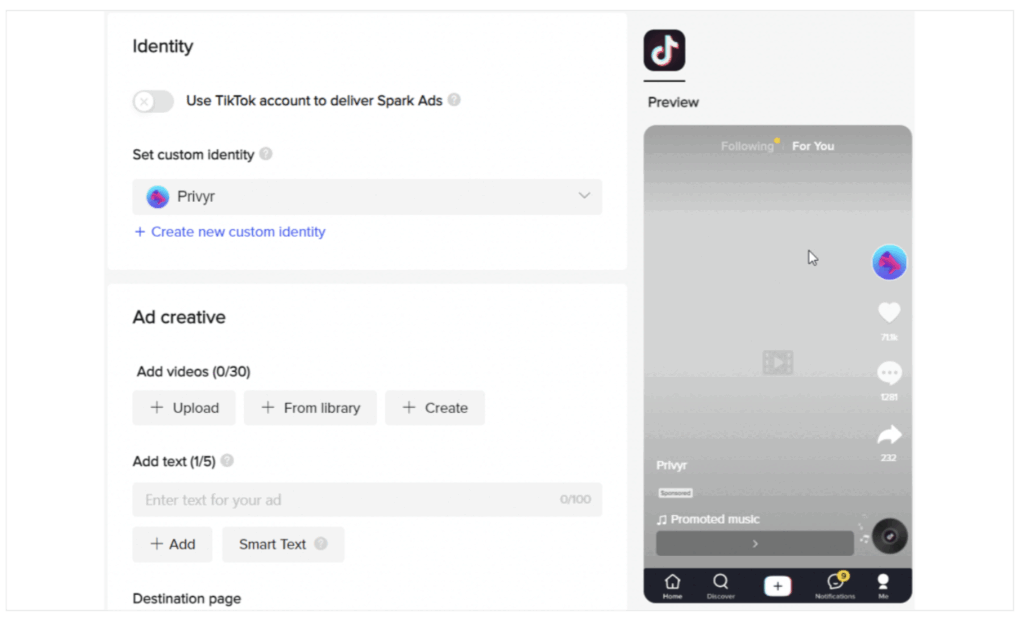 How to set up TikTok Lead Generation: Build your ad and lead form