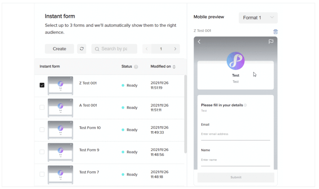 How to set up TikTok Lead Generation: Submit your form