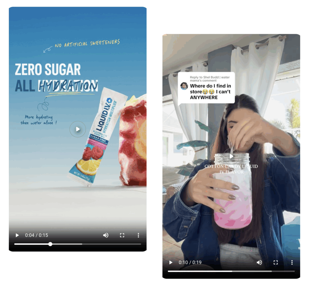 Types of TikTok ads example