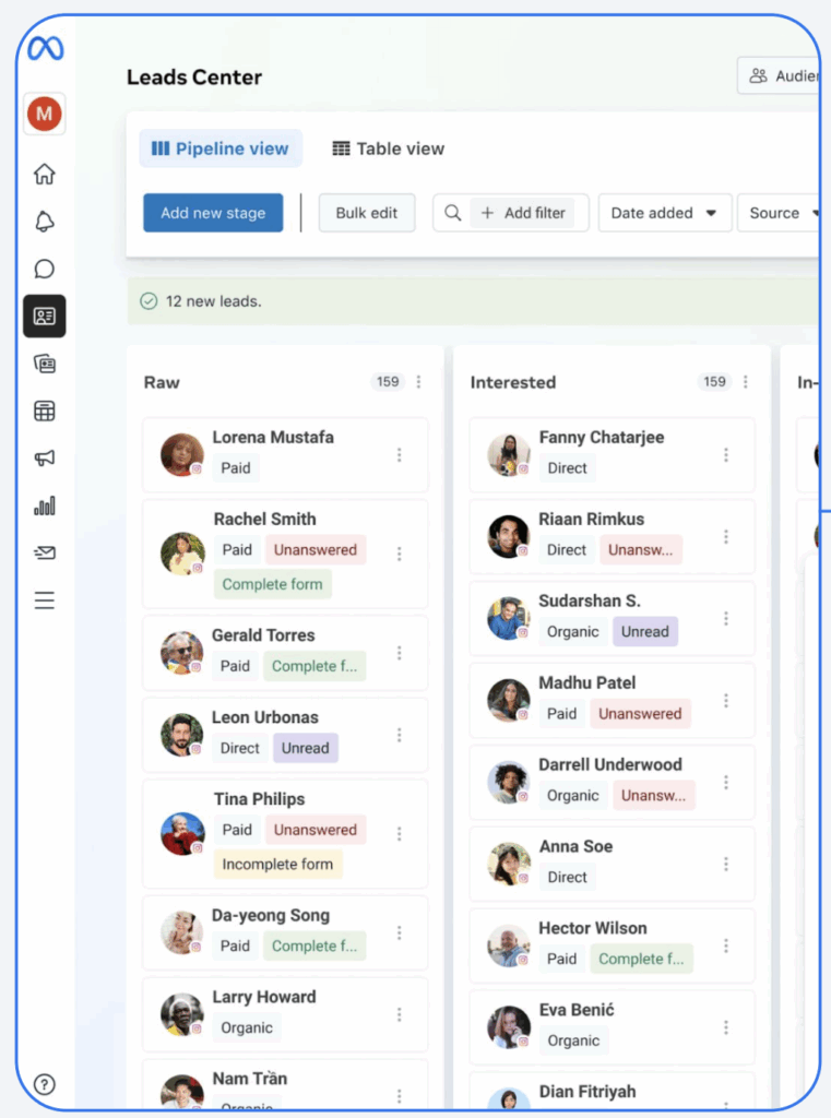 Meta Leads Center CRM
