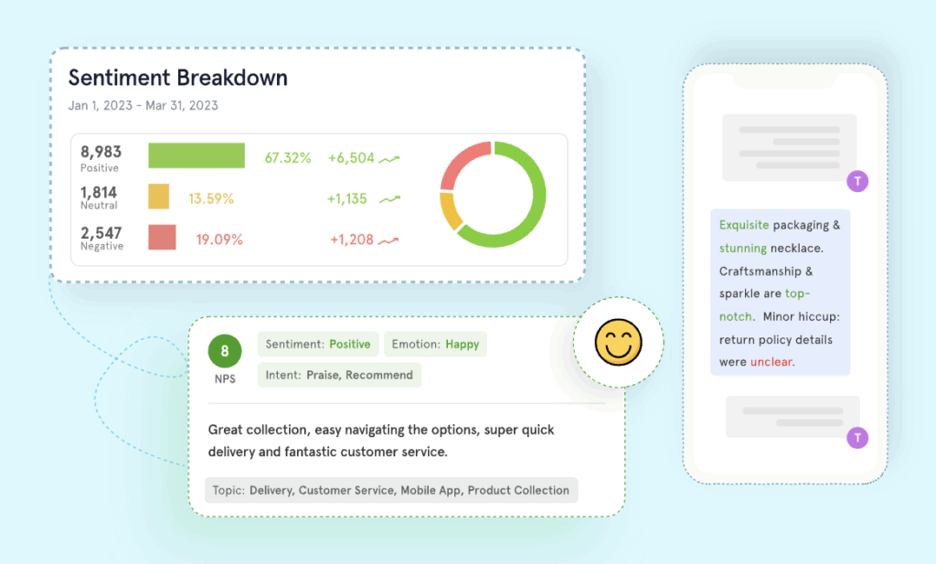 AI sentiment analysis interface
