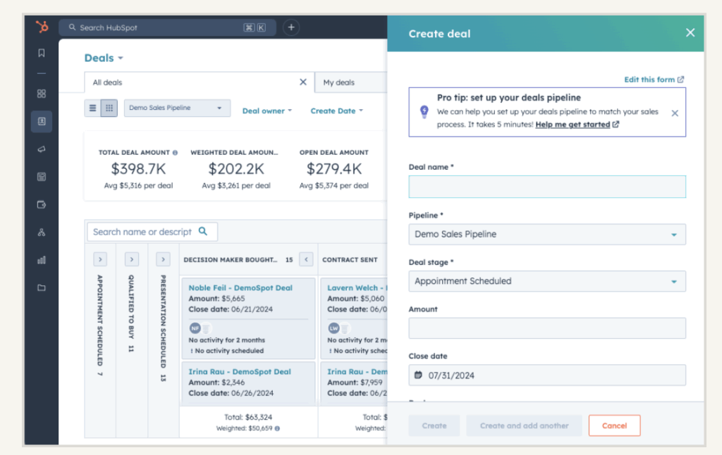CRM features